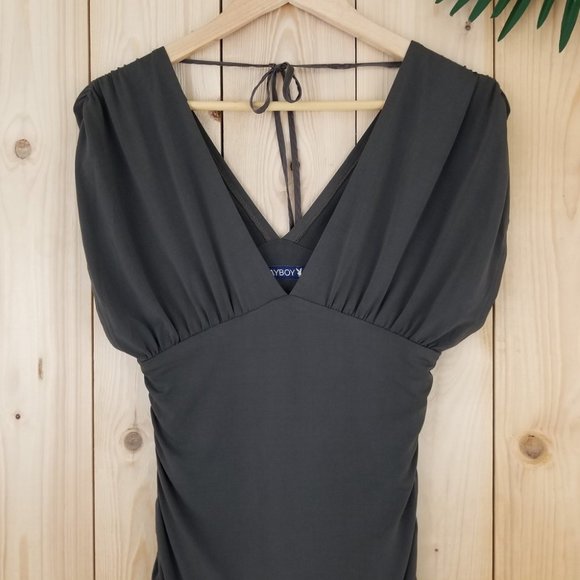 Playboy Ruched Bodycon Dress - Picture 5 of 9